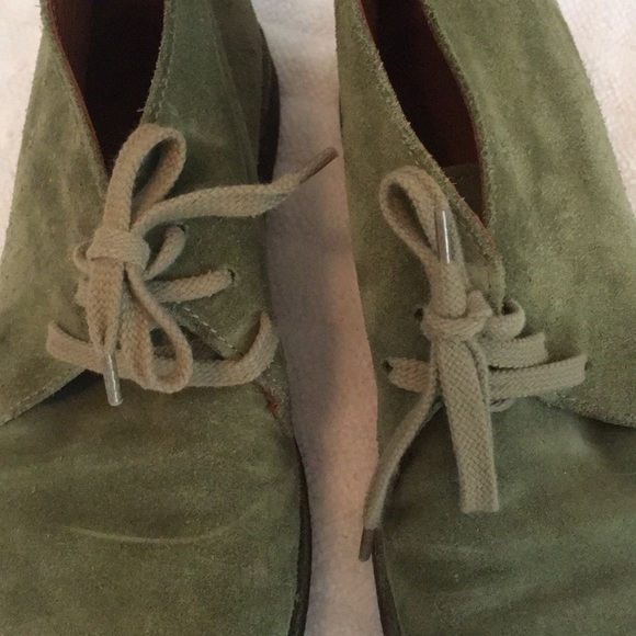 ITALIAN OLIVE SUEDE CREPE SOLE CHUKKA BOOT SZ 39 - Picture 2 of 8
